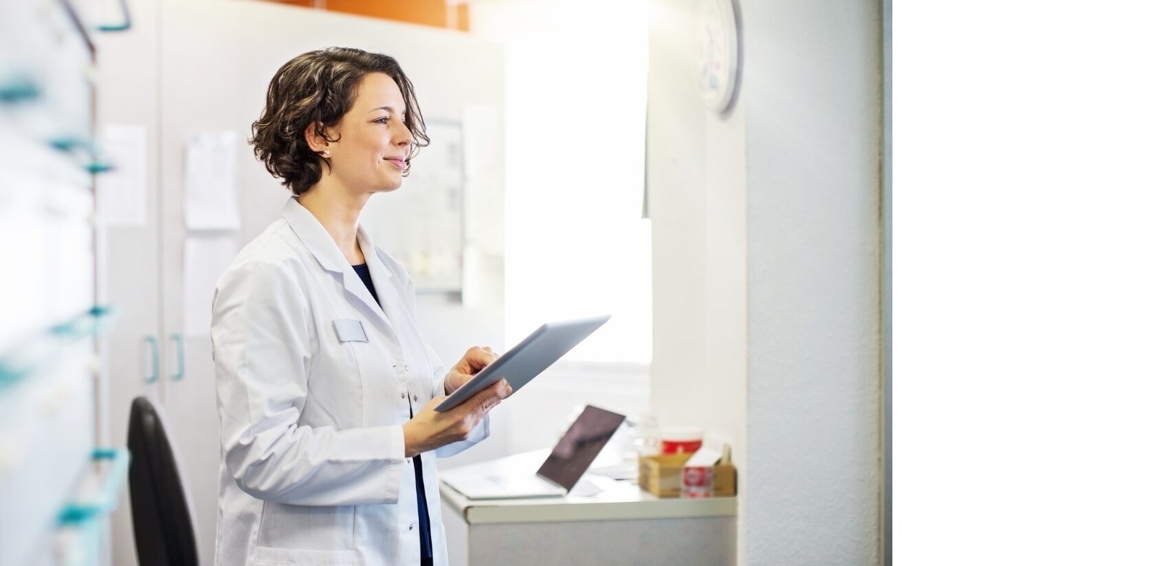 doctor from a blood test company